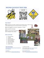 Medina Cub Scout Pack 3506 Rally Night Informational Flyer